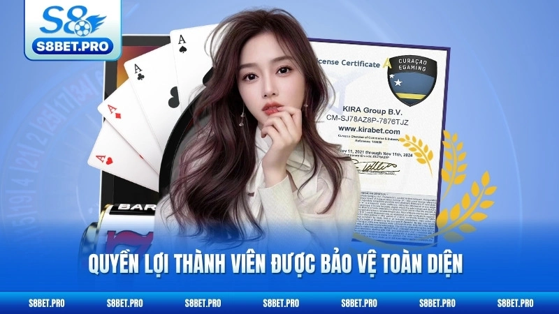 Giấy Phép Hoạt Động S8 2 Quyền lợi thành viên được bảo vệ toàn diện